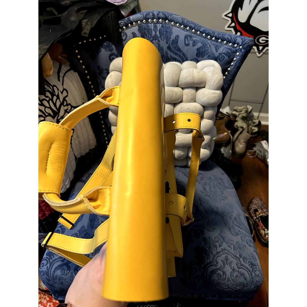 Dr Martens Kiev Yellow Leather Backpack - Picture 8 of 11